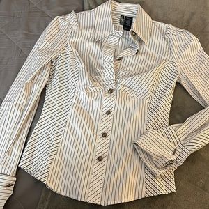 Womens striped dress shirt perfect condition